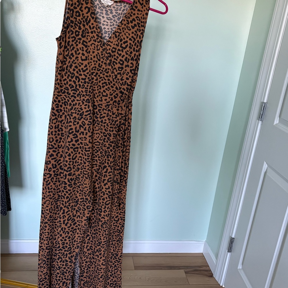 Jessica Simpson Leopard Faux Wrap Dress